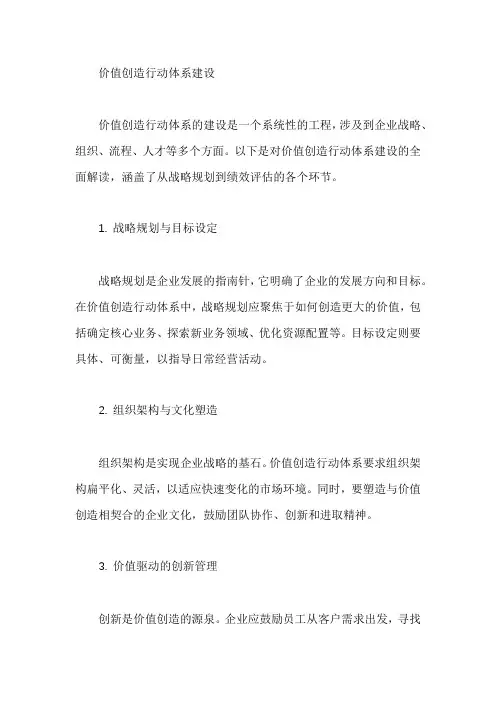 价值创造行动体系建设