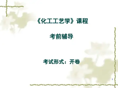 化工工艺学课程考前辅导