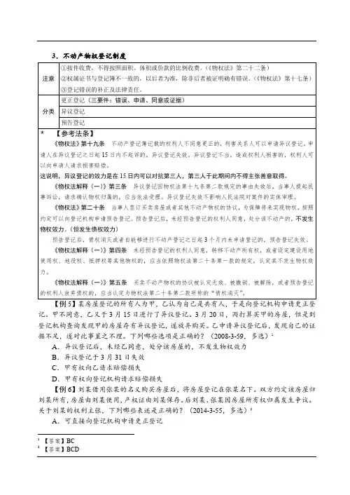 2019民法强化讲义-第16节-物权法 物权的设立、变更、转让和消灭(3)-曹兴明
