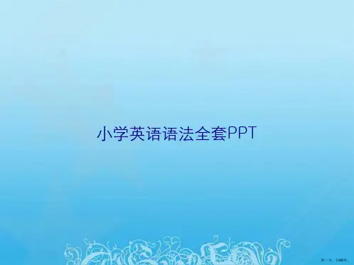 小学英语语法全套PPT