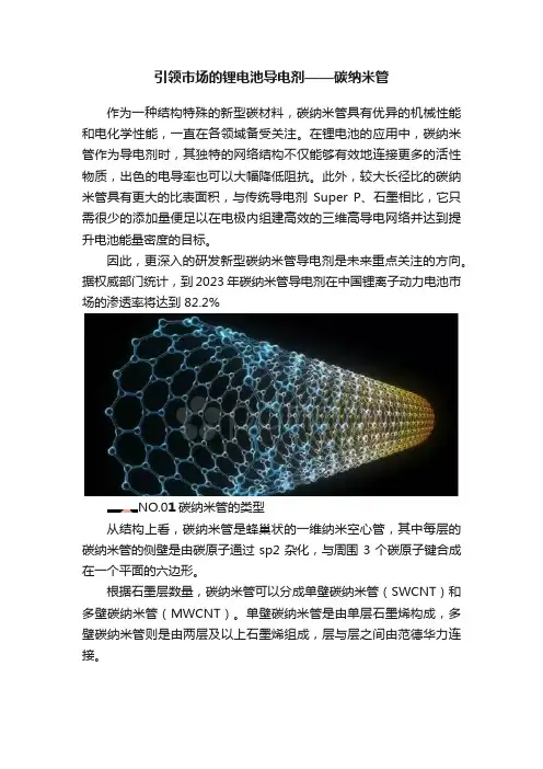 引领市场的锂电池导电剂——碳纳米管