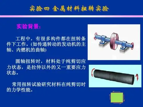 实验4_金属材料扭转实验