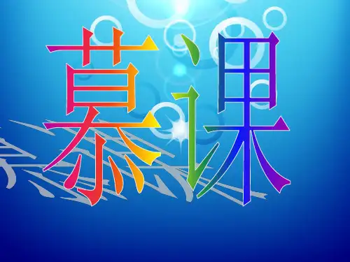 慕课介绍