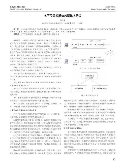 水下可见光通信关键技术研究