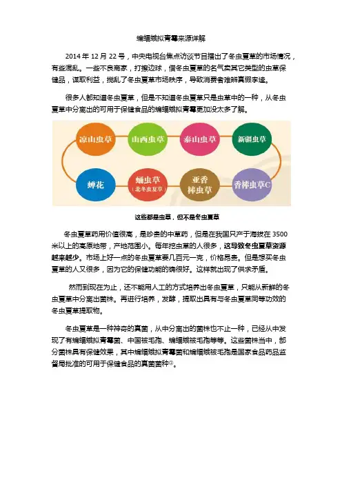蝙蝠蛾拟青霉来源详解
