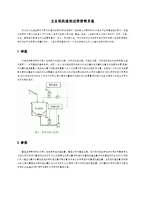 卫生纸机工艺