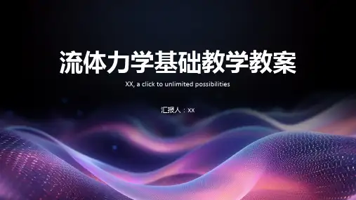 流体力学基础教学教案