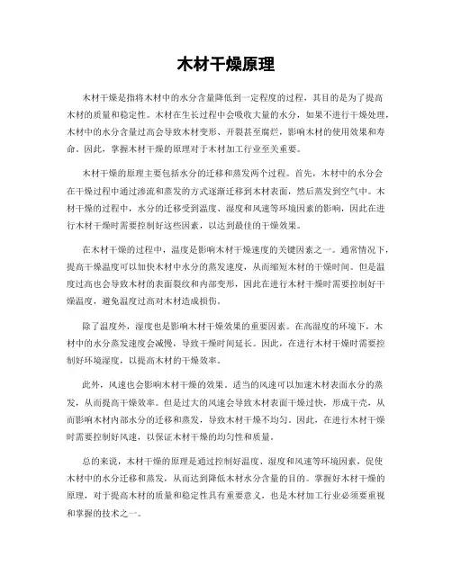 木材干燥原理
