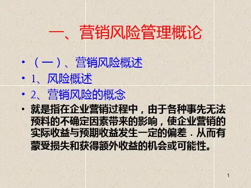 营销风险管理PPT课件