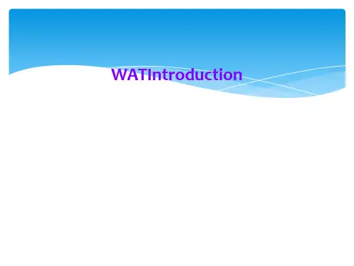 WATIntroduction