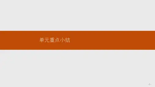 高中英语北师大版必修4课件：10单元重点小结