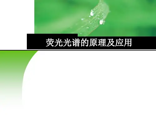 荧光光谱的原理及应用