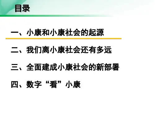 数字看小康