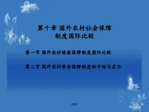 10-国外农村社会保障制度国际比较PPT课件