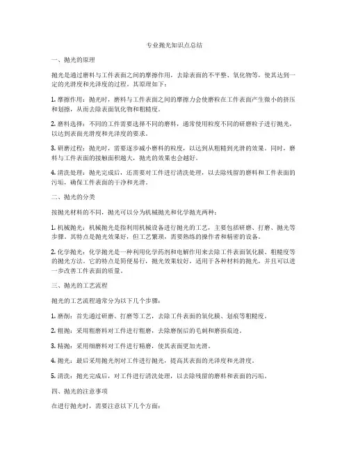 专业抛光知识点总结