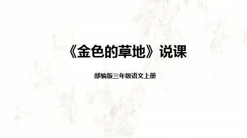 16《金色的草地》说课(课件)(共23张ppt)