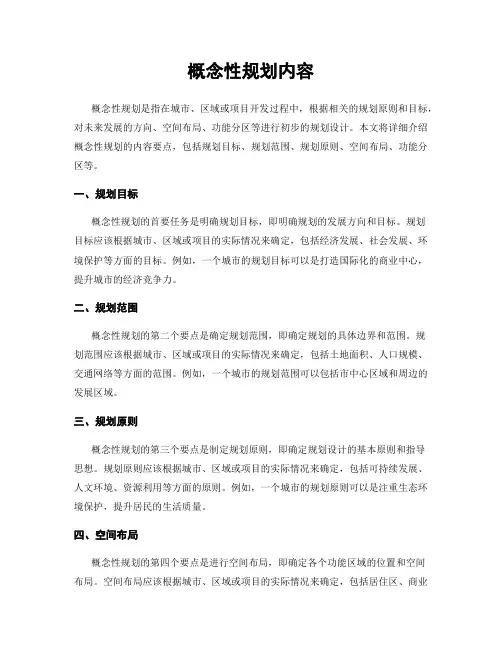 概念性规划内容