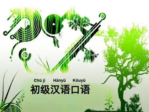 初级汉语口语第五课