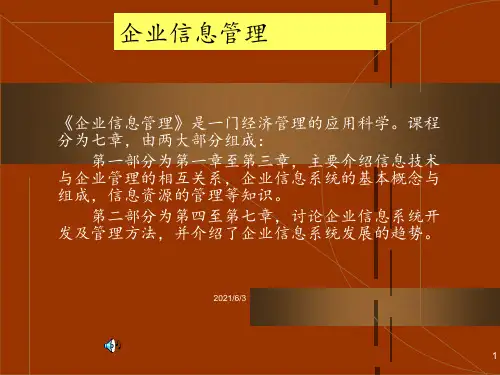 企业信息管理 ppt课件