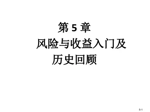 ch05风险与收益入门及历史回顾