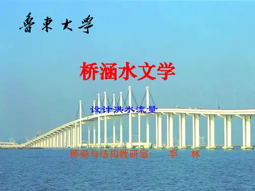 桥涵水文课件3设计洪水流量