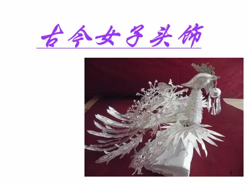 古今女子头饰 PPT素材