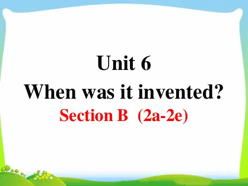 Unit 6 九年级英语全册 人教版 课件(共23张PPT)