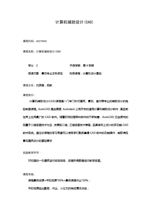 计算机辅助设计(CAD)