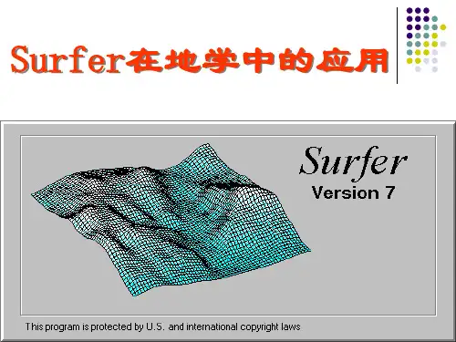 SURFER在地学中应用