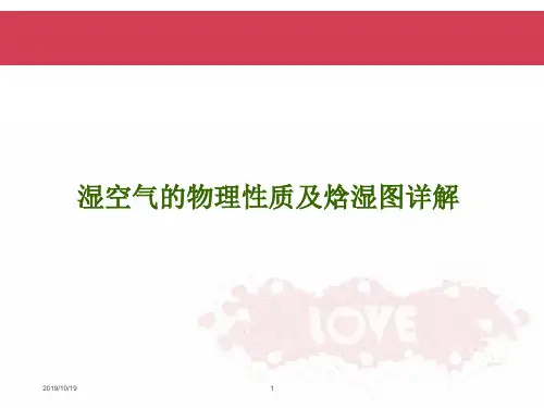 湿空气性质及焓湿图详解
