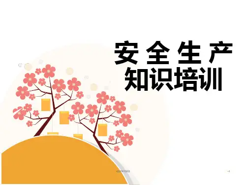 企业安全生产知识培训资料PPT课件