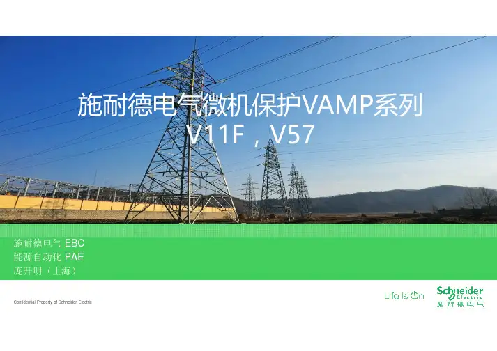 施耐德电气微机保护VAMP系列 V11F,V57