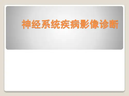 影像-神经系统疾病影像诊断PPT