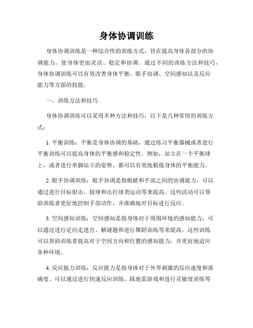 身体协调训练