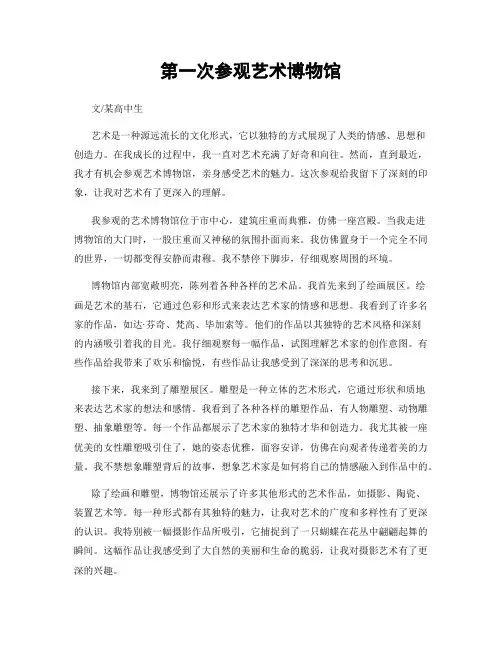 第一次参观艺术博物馆