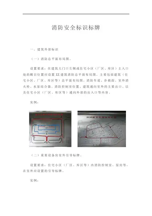 消防安全标识标牌及台账