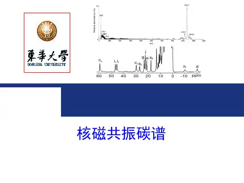 核磁共振碳谱讲解