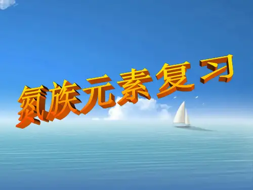 氮族元素复习PPT教学课件