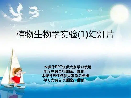 植物生物学实验(1)幻灯片