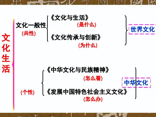 第一课第一框体味文化PPT课件