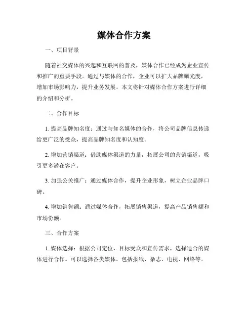 媒体合作方案