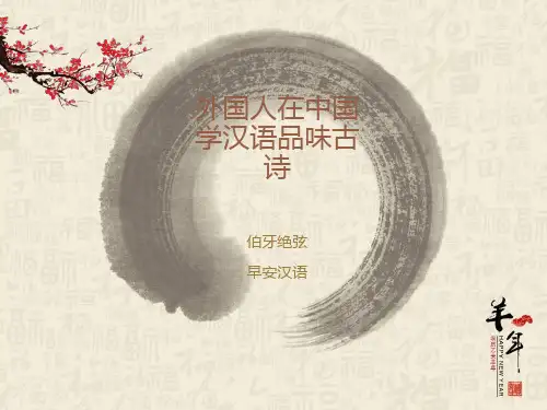 外国人在中国学汉语品味古诗