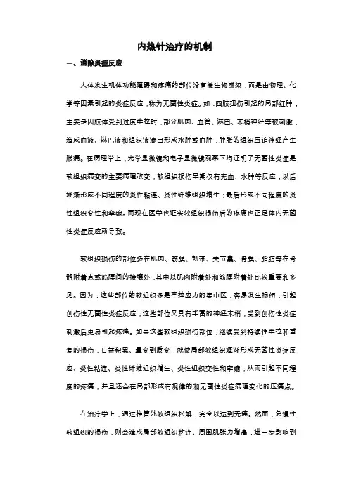 内热针治疗的机制