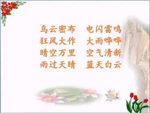 雷雨PPT-优秀课件