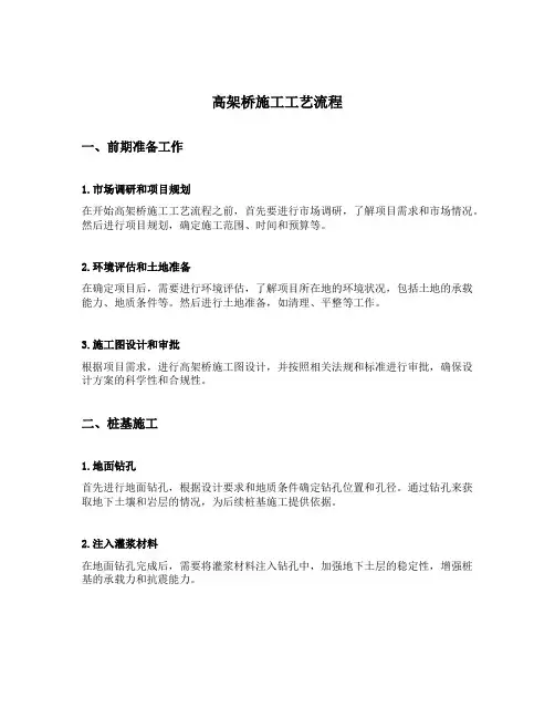 高架桥施工工艺流程