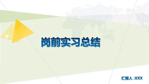 简洁大学生实习总结不足之处自我分析未来规划教育PPT宣讲课件