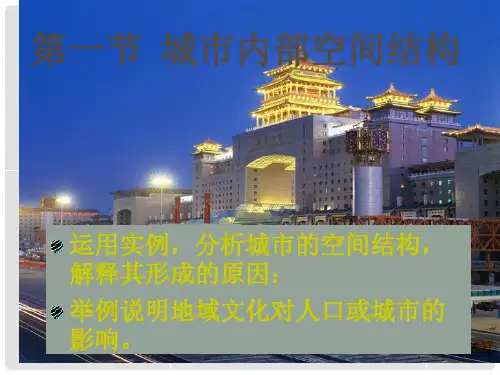 高中地理《第二章 城市与城市化 第1节 城市内部空间结