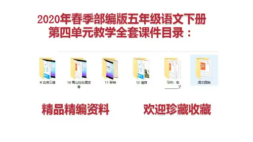 2020年春季部编版语文五年级下第四单元课件全套