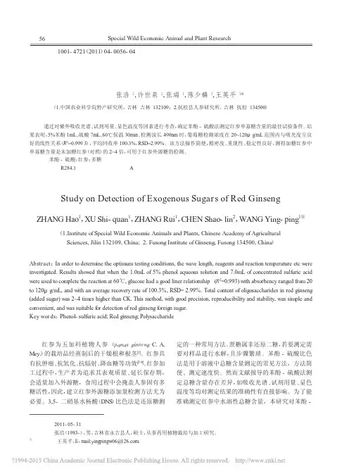 红参中外源糖含量的测定_张浩