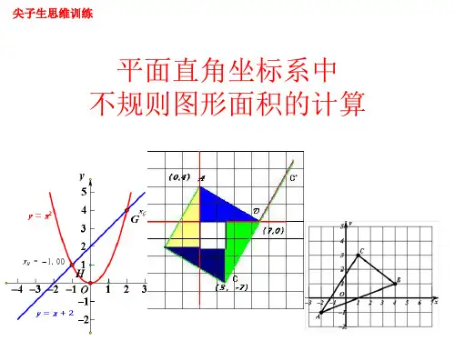 七年级数学：平面直角坐标系中不规则图形面积的计算